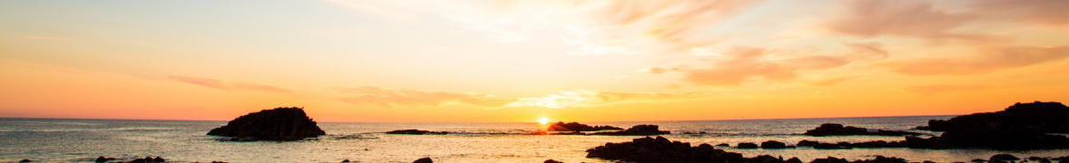 留萌の夕日