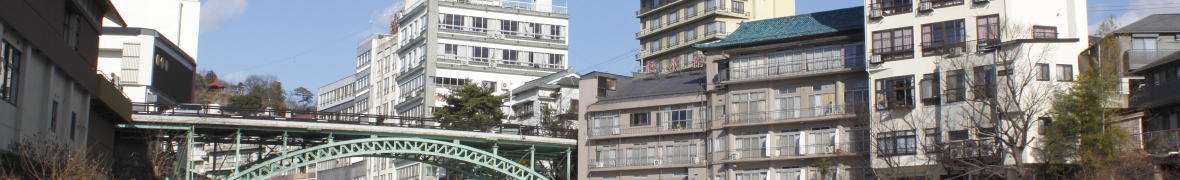 飯坂温泉街